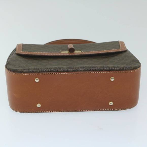 CELINE Macadam Canvas Hand Bag PVC Leather Brown Auth ep2930 - Picture 5 of 16